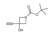 3-乙炔基-3-羟基氮杂环丁烷-1-羧酸叔丁酯结构式