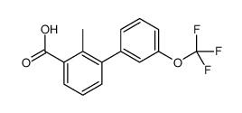 2-methyl-3-[3-(trifluoromethoxy)phenyl]benzoic acid Structure