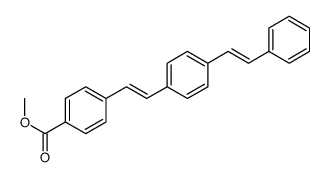 methyl 4-[2-[4-(2-phenylethenyl)phenyl]ethenyl]benzoate结构式
