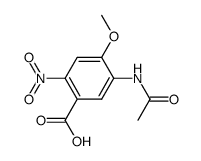 5-acetylamino-4-methoxy-2-nitrobenzoic acid结构式