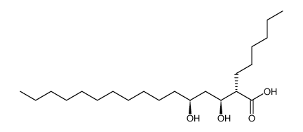 (2S,3S,5S)-2-己基-3,5-二羟基十六烷酸结构式