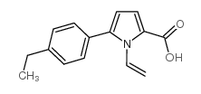 5-(4-ETHYL-PHENYL)-1-VINYL-1H-PYRROLE-2-CARBOXYLIC ACID结构式