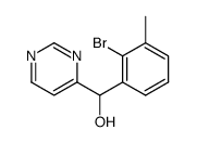 (2-bromo-3-methylphenyl)(pyrimidin-4-yl)methanol Structure