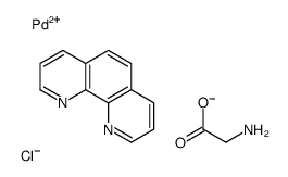 1,10-phenanthroline-glycine palladium(II) Structure