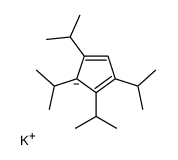 potassium,1,2,3,5-tetra(propan-2-yl)cyclopenta-1,3-diene Structure