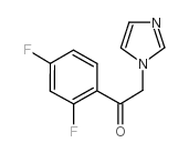 1-(2,4-二氟苯基)-2-(1H-咪唑-1-基)-乙酮结构式