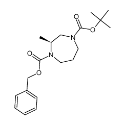 (S)-1-benzyl 4-tert-butyl 2-methyl-1,4-diazepane-1,4-dicarboxylate Structure