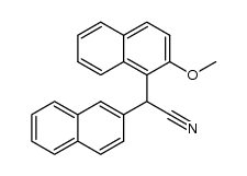 α-(2-methoxynaphthyl)-2-naphthylacetonitrile结构式