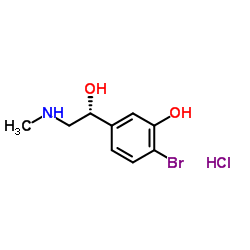 (R)-4-溴苯肾上腺素盐酸盐结构式