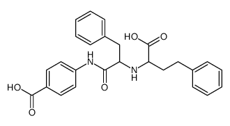 N-(1-carboxy-3-phenylpropyl)phenylalanine-4-aminobenzoate结构式