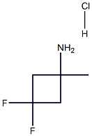 3,3-Difluoro-1-MethylcyclobutanaMine hydrochloride Structure