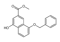 4-羟基-8-(苯基甲氧基)-2-萘羧酸甲酯结构式