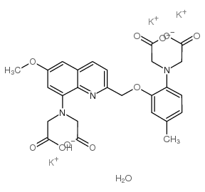 Quin 2钾盐水合物结构式