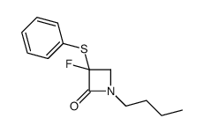 1-butyl-3-fluoro-3-phenylsulfanylazetidin-2-one Structure