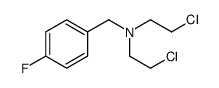 N,N-Bis(2-chloroethyl)-p-fluorobenzylamine结构式