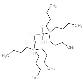 Platinum, di-m-chlorodichlorobis(tributylphosphine)di- Structure