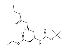 N-[(1,1-dimethylethoxy)carbonyl]-L-α-1-aspartylglycine diethyl ester结构式