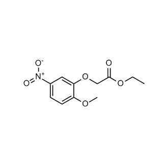 2-(2-甲氧基-5-硝基苯氧基)乙酸乙酯结构式