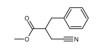 methyl 2-(cyanomethyl)-3-phenylpropanoate结构式