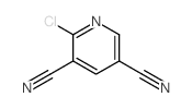 2-氯吡啶-3,5-二甲腈结构式