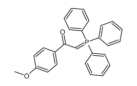 1-(4-methoxyphenyl)-2-(triphenyl-λ-phosphoranylidene)ethanone Structure
