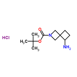 TERT-BUTYL 5-AMINO-2-AZASPIRO[3.3]HEPTANE-2-CARBOXYLATE HYDROCHLORIDE Structure