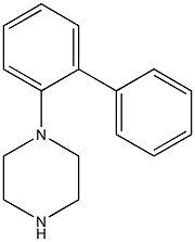 1-(2-联苯基)哌嗪结构式