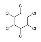 1,2,3,4,5,6-hexachlorohexane Structure