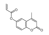 (4-methyl-2-oxochromen-6-yl) prop-2-enoate Structure