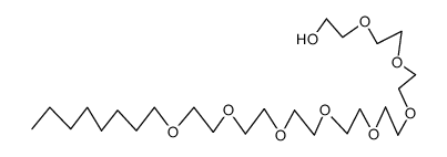 Octa(ethyleneglycol) monooctyl ether Structure