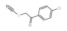 4-氯苯甲酰甲基硫氰酸酯结构式