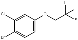 1-溴-2-氯-4-(2,2,2-三氟乙氧基)苯结构式