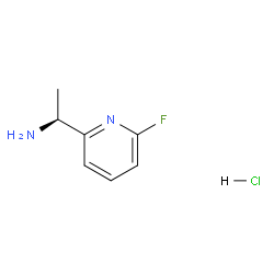 (S)-1-(6-Fluoropyridin-2-yl)ethanamine hydrochloride Structure