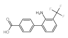 4-(2-Amino-3-(trifluoromethyl)phenyl)benzoic acid结构式