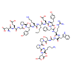 9-L-酪氨酸-beta-促黑细胞激素 (猪)结构式