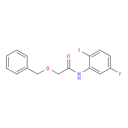 2-(苄氧基)-N-(5-氟-2-碘苯基)乙酰胺结构式