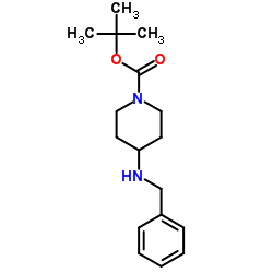 4-苄氨基哌啶-1-甲酸叔丁酯结构式