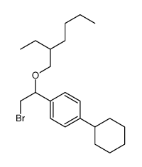 [α-(Bromomethyl)-p-cyclohexylbenzyl](2-ethylhexyl) ether结构式
