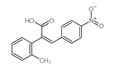 2-(2-methylphenyl)-3-(4-nitrophenyl)prop-2-enoic acid结构式