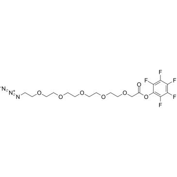 Azido-PEG5-CH2CO2-PFP Structure