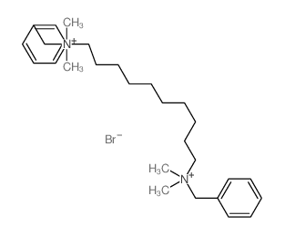 1,10-Decanediaminium,N,N,N',N'-tetramethyl-N,N'-bis(phenylmethyl)-, dibromide (9CI) Structure