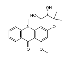 (1S,2S)-1,2-dihydroxy-1,2-dihydroacronycine Structure