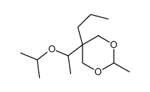 5α-(1-Isopropoxyethyl)-2β-methyl-5β-propyl-1,3-dioxane Structure