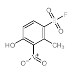 Benzenesulfonylfluoride, 4-hydroxy-2-methyl-3-nitro- Structure