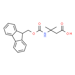 3-({[(9h-芴-9-基)甲氧基]羰基}氨基)-3-甲基丁酸结构式