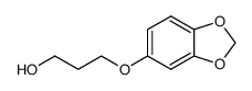 3-(1,3-苯并二恶茂-5-氧基)-1-丙醇结构式