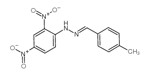 Benzaldehyde,4-methyl-, 2-(2,4-dinitrophenyl)hydrazone structure