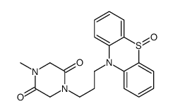 1-methyl-4-[3-(5-oxophenothiazin-10-yl)propyl]piperazine-2,5-dione Structure