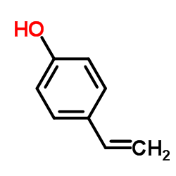 4-乙烯基苯酚,min10%丙二醇溶液结构式