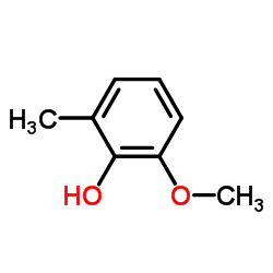 2-甲氧基-6-甲基苯酚结构式